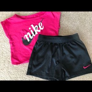 Nike shirt and mesh shorts set